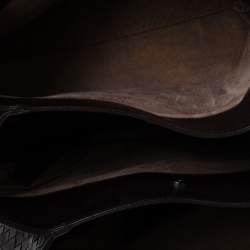 Pre Owned Bottega Veneta Brown Intrecciato Leather Medium Roma Tote