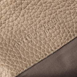 Pre Owned Bottega Veneta Multicolor Pebbled Leather Double Zip Satchel