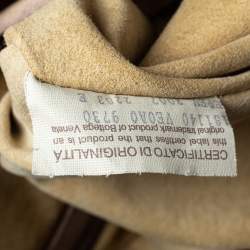 Pre Owned Bottega Veneta Beige Ombre Intrecciato Leather Maxi Veneta Hobo