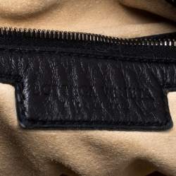 Pre Owned Bottega Veneta Black Intrecciato Leather Maxi Veneta Studded Hobo