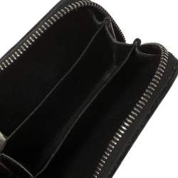 Pre Owned Bottega Veneta Black Intrecciato Leather Coin Purse