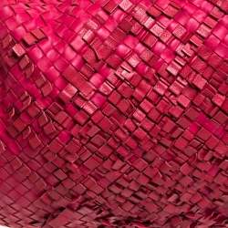 Pre Owned Bottega Veneta Red Intrecciato Nappa Leather Veneta Hobo