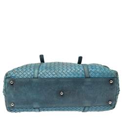 Bottega Veneta Blue Ombre Intreciatto Leather Tote