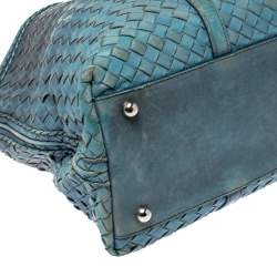 Bottega Veneta Blue Ombre Intreciatto Leather Tote