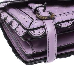 Bottega Veneta Lavender Intreccaito Leather Wingtip City Knot Shoulder Bag