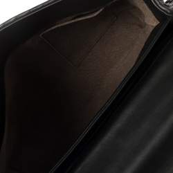 Pre Owned Bottega Veneta Black Intrecciato Leather Olimpia Shoulder Bag