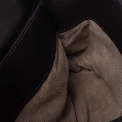 Pre Owned Bottega Veneta Metallic Leather Small Olimpia Plume Shoulder Bag