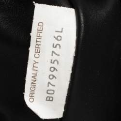 Pre Owned Bottega Veneta Black Intrecciato Leather Small Flap Crossbody Bag