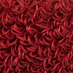 Pre Owned Bottega Veneta Red Leather The Sponge Clutch Bag