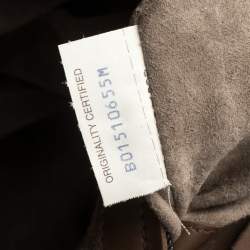Pre Owned Bottega Veneta Dark Brown Intrecciato Leather Large Roma Tote
