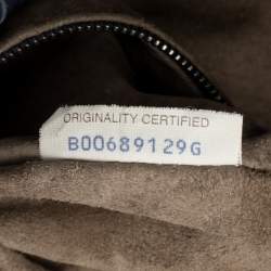 مملوكة مسبقًا حقيبة يد بوتيغا فينيتا سيستا كبيرة جلد إنديجو انترشياتو 