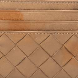 مملوكة مسبقًا حافظة بطاقات بوتيغا فينيتا جلد أنترشياتو بني 