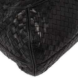 Pre Owned Bottega Veneta Black Intrecciato Leather Hobo