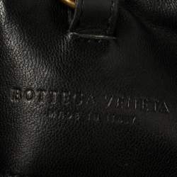 Pre Owned Bottega Veneta Black Intrecciato Leather Hobo