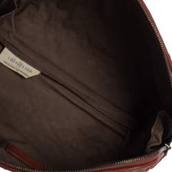 Pre Owned Bottega Veneta Brown Intrecciato Zip Clutch