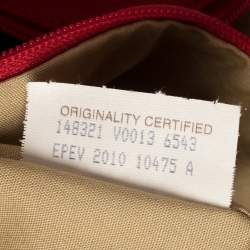 Pre Owned Bottega Veneta Red Intrecciato Leather Large Knot Hobo