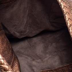 Pre Owned Bottega Veneta Metallic Copper Gold Leather Cervo Hobo