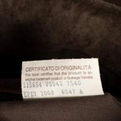 Pre Owned Bottega Veneta Bronze Intrecciato Leather Large Veneta Hobo