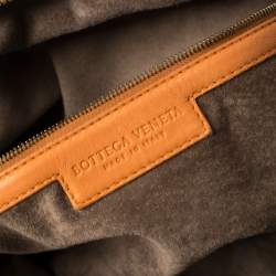 مملوكة مسبقًا حقيبة يد بوتيغا فينيتا ماكسي كونفيرتبل جلد انترشياتو برتقالي