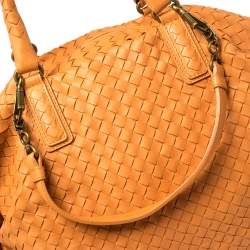 مملوكة مسبقًا حقيبة يد بوتيغا فينيتا ماكسي كونفيرتبل جلد انترشياتو برتقالي