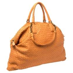 مملوكة مسبقًا حقيبة يد بوتيغا فينيتا ماكسي كونفيرتبل جلد انترشياتو برتقالي