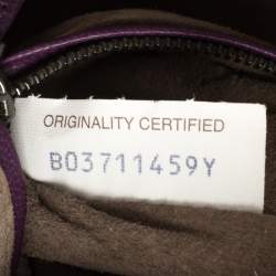 Pre Owned Bottega Veneta Purple Intrecciato Leather Nodini Crossbody Bag