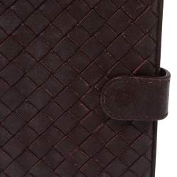 Bottega Veneta Plum Intrecciato Leather Continental Wallet