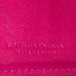 مملوكة مسبقًا Bottega Veneta Fuchsia Intrecciato Leather Bifold Wallet