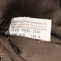 Pre Owned Bottega Veneta Beige Zebra Print Leather and Snakeskin Trim Veneta Hobo 