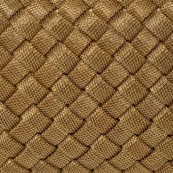 Pre Owned Bottega Veneta Gold Intrecciato Metal Mesh Knot Clutch