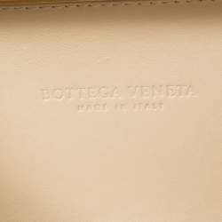 Pre Owned Bottega Veneta Gold Intrecciato Metal Mesh Knot Clutch