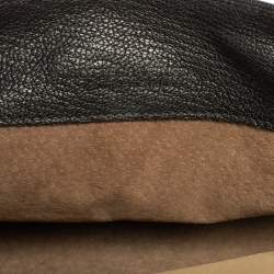 Pre Owned Bottega Veneta Black Intrecciato Leather Flap Shoulder Bag