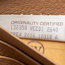 Pre Owned Bottega Veneta Tan Intrecciato Leather Zip Around Wallet