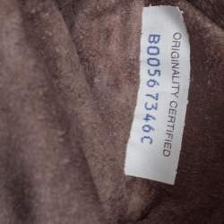 Pre Owned Bottega Veneta Dark Brown Intrecciato Leather Nodini Crossbody Bag