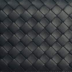 Pre Owned Bottega Veneta Blue Intrecciato Leather Continental Wallet
