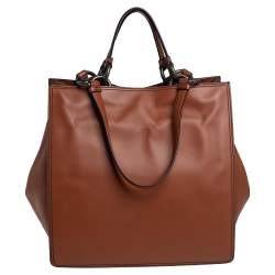 مملوكة مسبقًا حقيبة يد بوتيغا فينيتا شوبر جلد بني