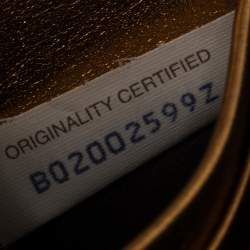 مملوكة مسبقًا Bottega Veneta Metallic Gold Intrecciato Leather Flap Continental Wallet