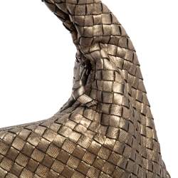 مملوكة مسبقًا حقيبة هوبو بوتيغا فينيتا فينيتا جلد انترشياتو اخضر ميتاليك  