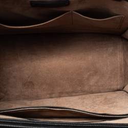 Pre Owned Bottega Veneta Black Leather Shopper Tote