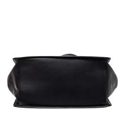 Pre Owned Bottega Veneta Black Leather Shopper Tote