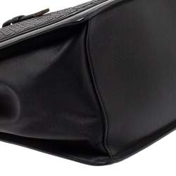 Pre Owned Bottega Veneta Black Leather Shopper Tote