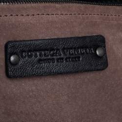 Pre Owned Bottega Veneta Black Intrecciato Leather Large Cesta Tote