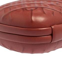 Pre Owned Bottega Veneta Cinnamon Leather Knot Clutch