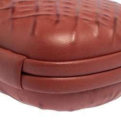 Pre Owned Bottega Veneta Cinnamon Leather Knot Clutch