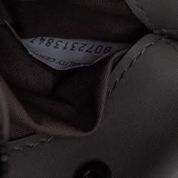Pre Owned Bottega Veneta Grey Intrecciato Leather Zip Belt Bag 