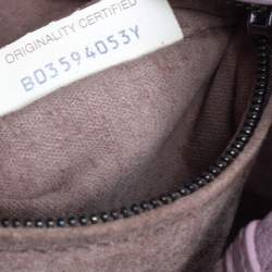 Pre Owned Bottega Veneta Lilac And Intrecciato Leather Monalisa Tote