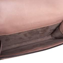 Pre Owned Bottega Veneta Pink Intrecciato Leather Sphere Top Handle Bag