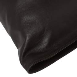 Pre Owned Bottega Veneta Dark Brown Leather BV Knotted Twist Clutch