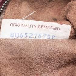 Pre Owned حقيبة كروس بوتيغا فينيتا نوديني جلد انترشياتو عناب ي