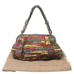Pre Owned Bottega Veneta Multicolor Watersnake Limited Edition Lavorazione Fatta A Mano Satchel